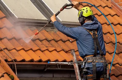 Démoussage et hydrofuge de toiture à Auradou